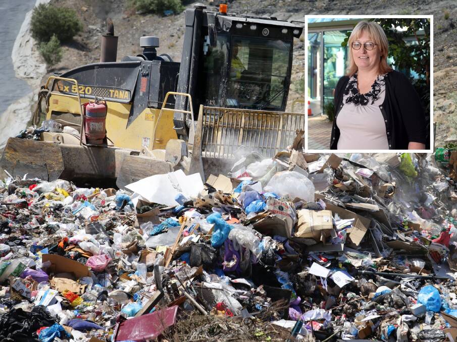 TAKING OWNERSHIP: Grampians Central West Waste Resource Recovery Group chief executive La Vergne Lehmann sees potential for a local long-term solution to the recycling crisis. Picture (inset): Kate Healy 
