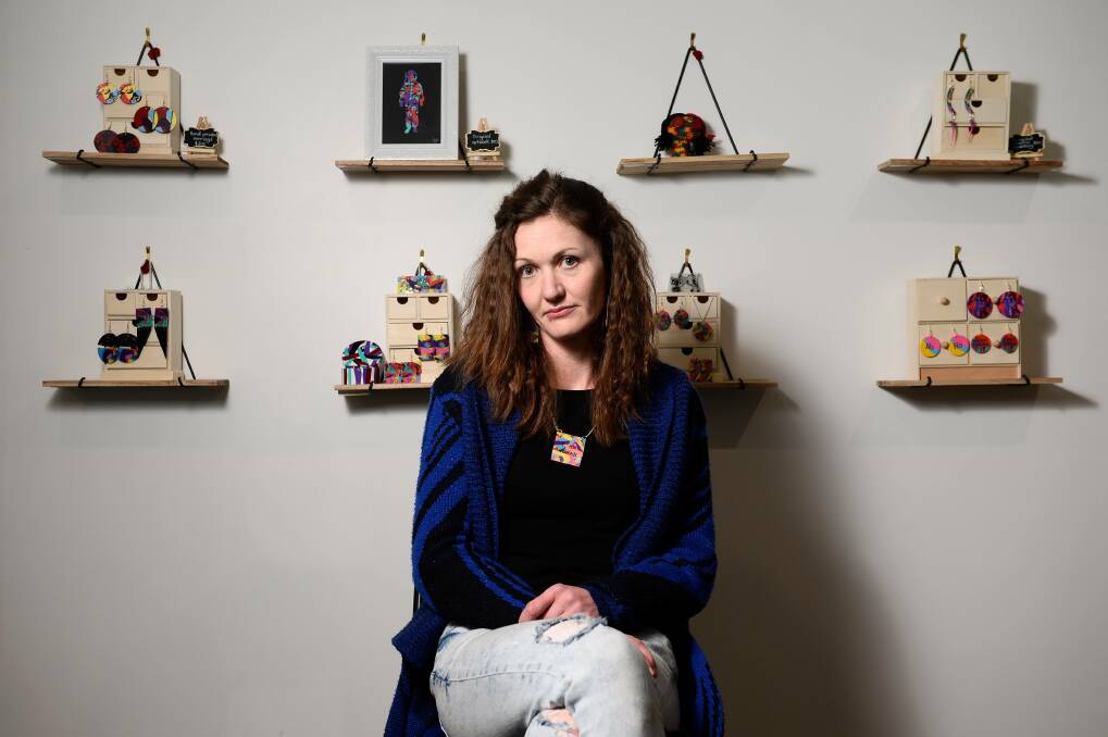 EMPOWERING: Holly Would has drawn on her past experiences of trauma to inform her art, which has played a big role in her recovery and self-discovery. Pictures: Adam Trafford 