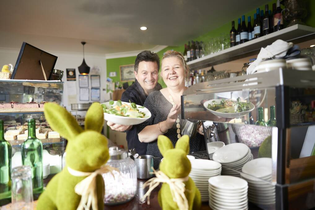  Pig and Goose Foodstore owners Clive and Wendy Kirby at their store in Buninyong. Picture: Luka Kauzlaric 