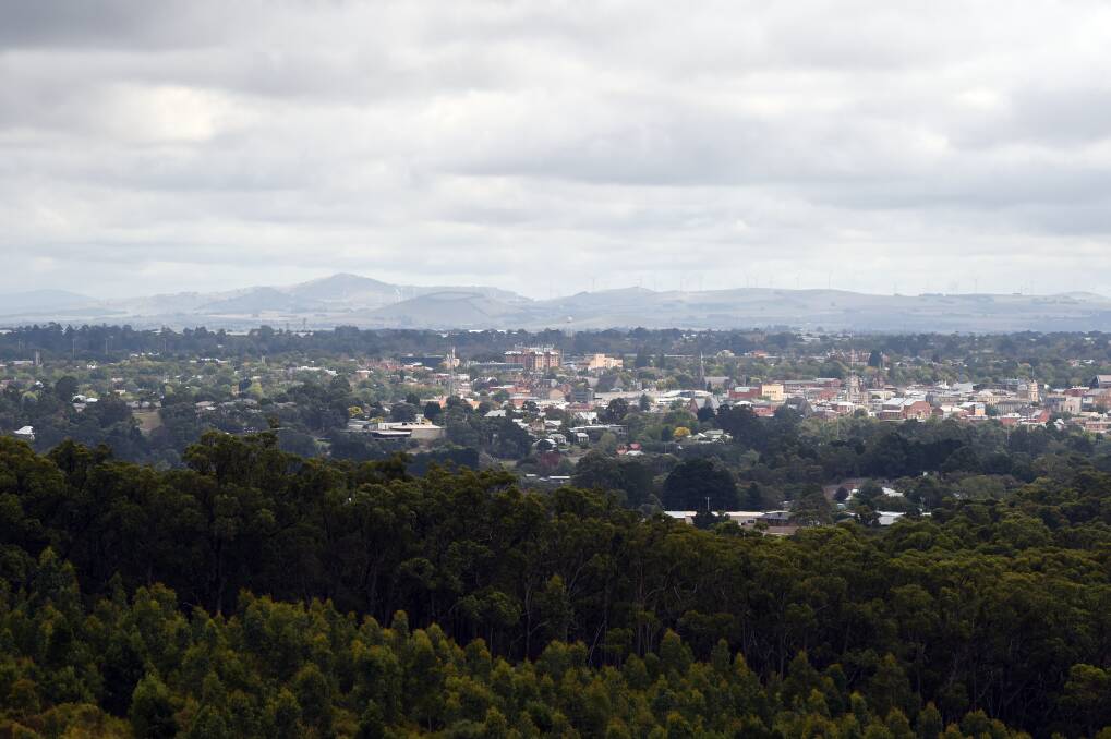 The view from Woowookarung Regional Park lookout. 