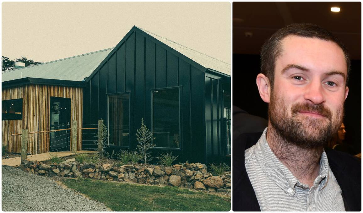 NEW VENTURE: The restaurant at the new Wayward Winery is expected to open to the public in June, led by Teddy Powlett, right. Picture (left): Media Provided 