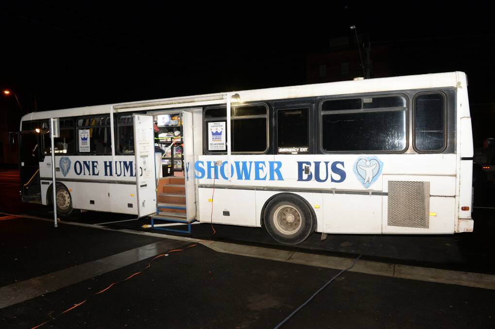 The confronting stories I heard while spending a night at the Ballarat shower bus