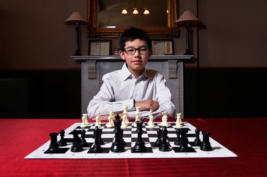 YOUNG TALENT: 10-year-old star chess player Paul Dao will continue improving his game. Picture: Adam Trafford 