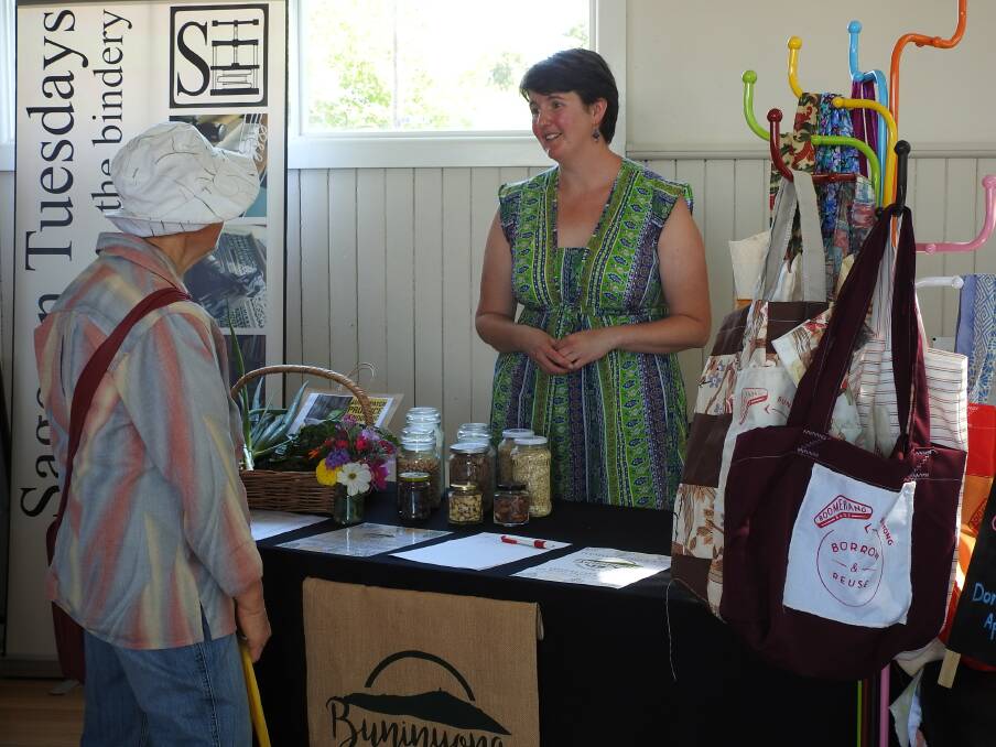 Boomerang Bags on display as part of the Can Do Communities Program. Picture: Buninyong Sustainability