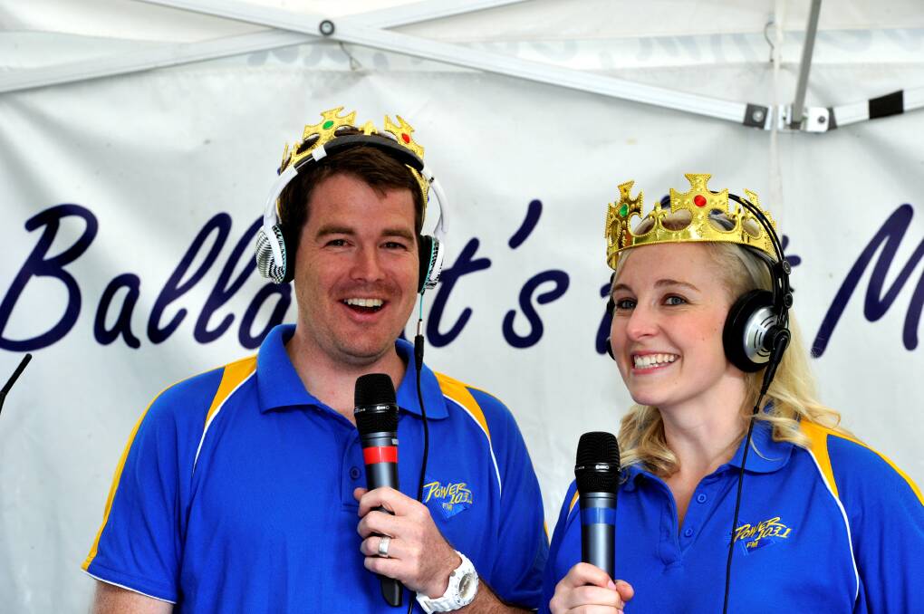 Commentating the Begonia Festival Parade in 2015. Picture: Jeremy Bannister 