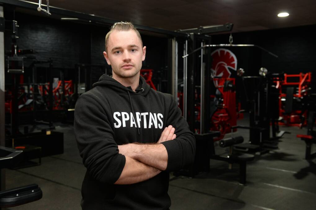 DISAPPOINTED: Spartans Gym and Supplements manager Zac Budge is disappointed about restrictions preventing gyms reopening. Picture: Kate Healy 