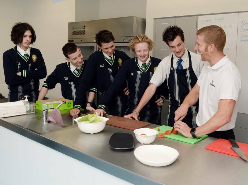 New initiatives, like this one at St Patrick's College, are helping school leavers find jobs. Picture: Kate Healy