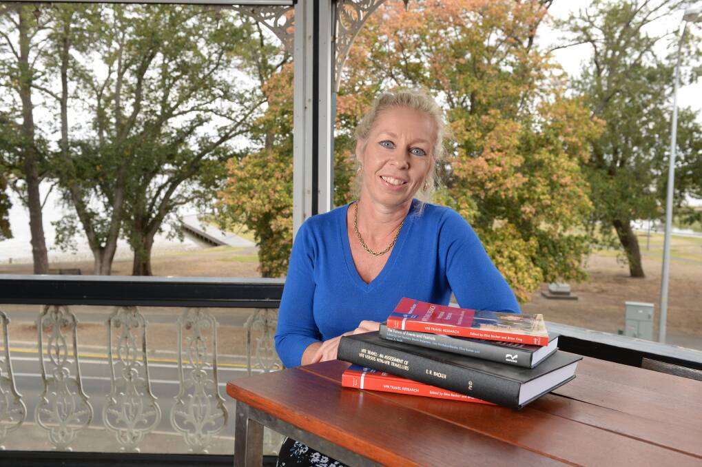 Federation University Associate Professor Elisa Backer is presenting on tourism at the Lake View next week as part of the professor in a pub series that breaks down barriers with researchers. Picture: Kate Healy 