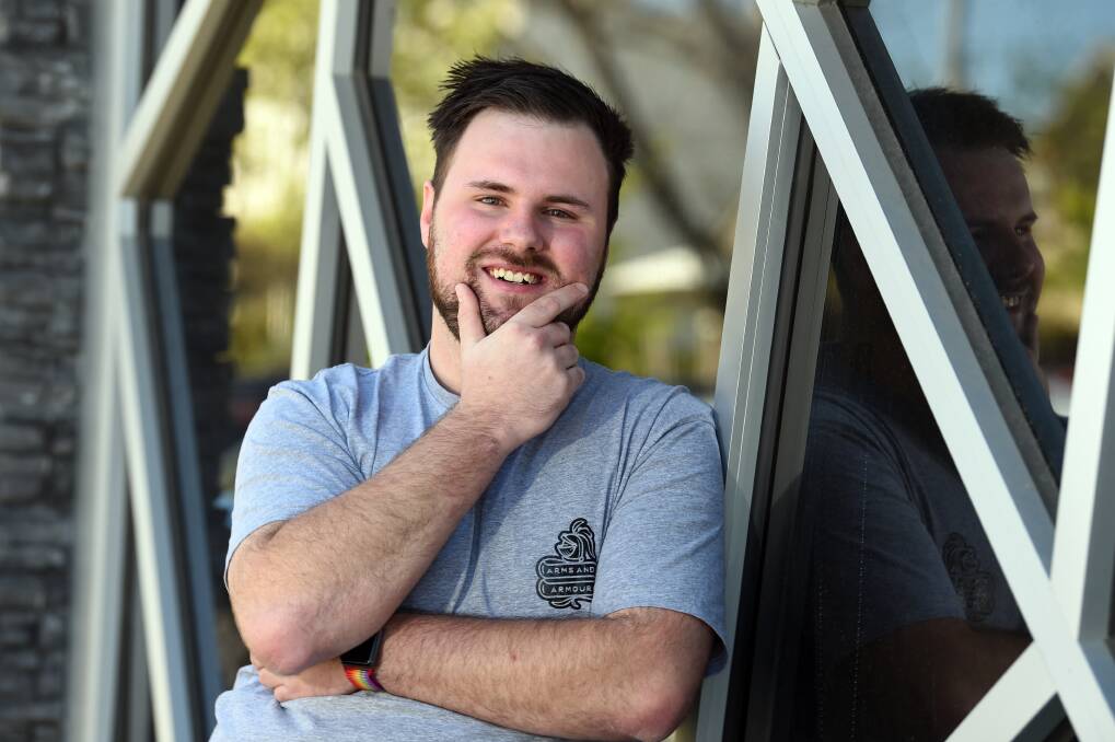 AWARENESS: Sam McColl is participating in Movember this year to start conversations about men's mental health in Ballarat. Pictures: Kate Healy 