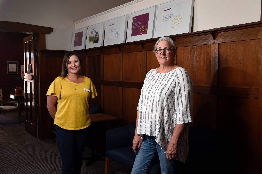HERE TO HELP: Uniting Ballarat Family Homelessness Support workers Anna Crouch and Leonie Quarrell. Picture: Adam Trafford 