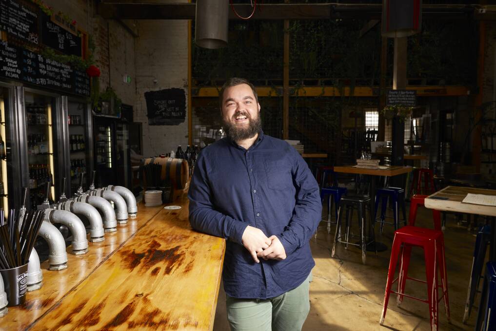 Zac Hill, Hop Temple manager. Picture: Luka Kauzlaric 