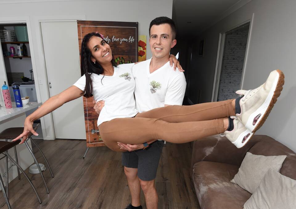 DANCE: Elemento One co-founders Stefi Tello and Victor Barrantes are sharing their culture and passion for wellness and dance through their new salsa classes. Picture: Lachlan Bence 