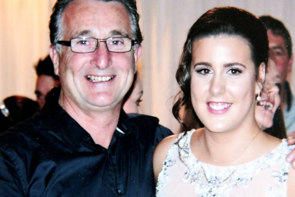 FAMILY: Jack Aston and daughter Meg Aston before the accident. 
