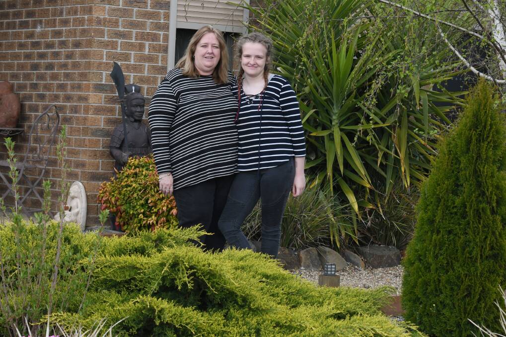 Sharon Murphy and daughter Keeley. Picture: Kate Healy 