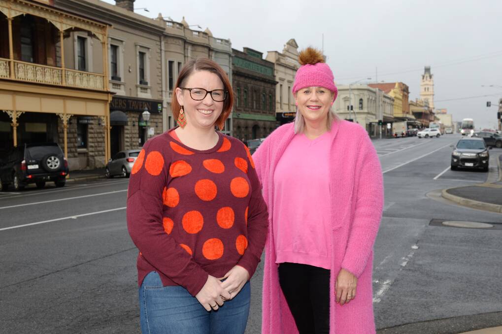 SUPPORT: Partners in Wellbeing mental health clinician Jade McIlfatrick has helped Frank Ford Travel owner Kylee Ellerton through tough times. Picture: Kate Healy 