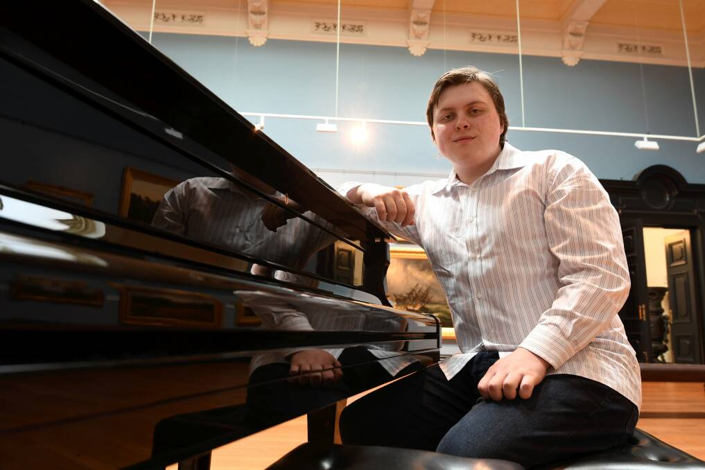 AUTISTIC SAVANT: Jack Stacey is studying a Bachelor of Music Composition at university. Picture: Lachlan Bence