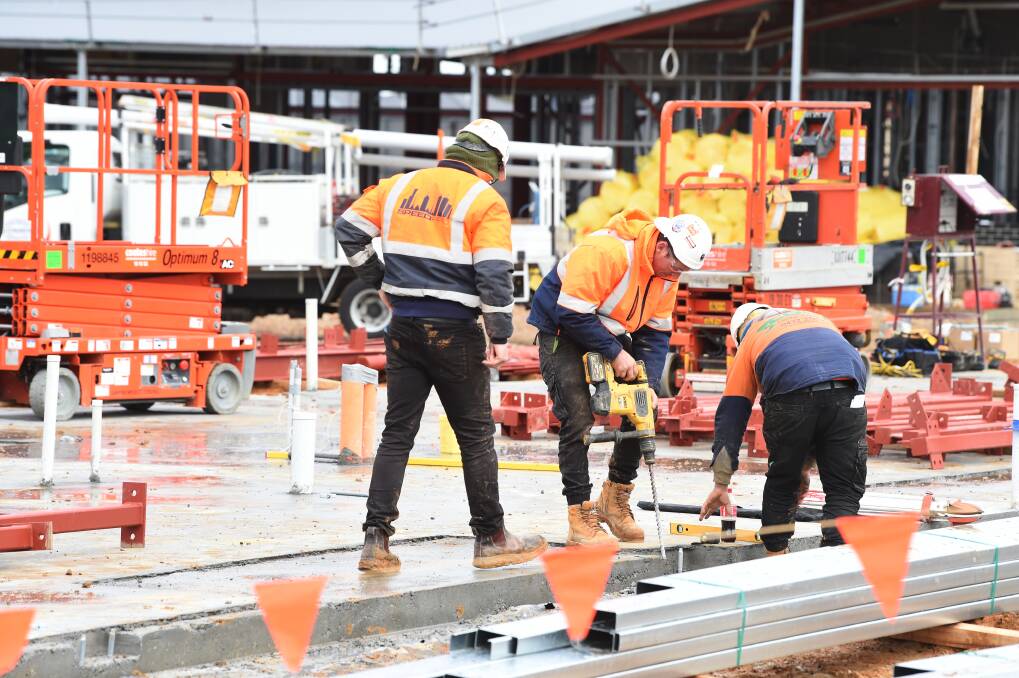 UNCERTAIN: Construction is continuing during the coronavirus pandemic in Ballarat, but builders and business owners are uncertain whether further measures to stop the spread will affect their work. Picture: Adam Trafford 
