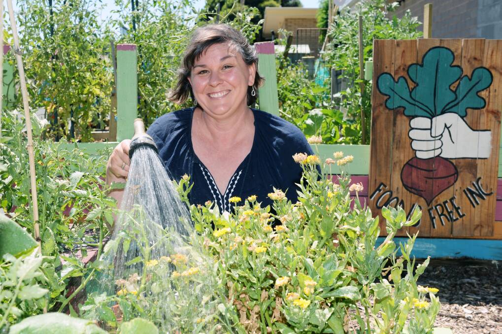 EQUALITY: Food is Free Lou Ridsdale is passionate about ensuring all residents have access to fresh fruit and vegetables. Picture: Kate Healy 