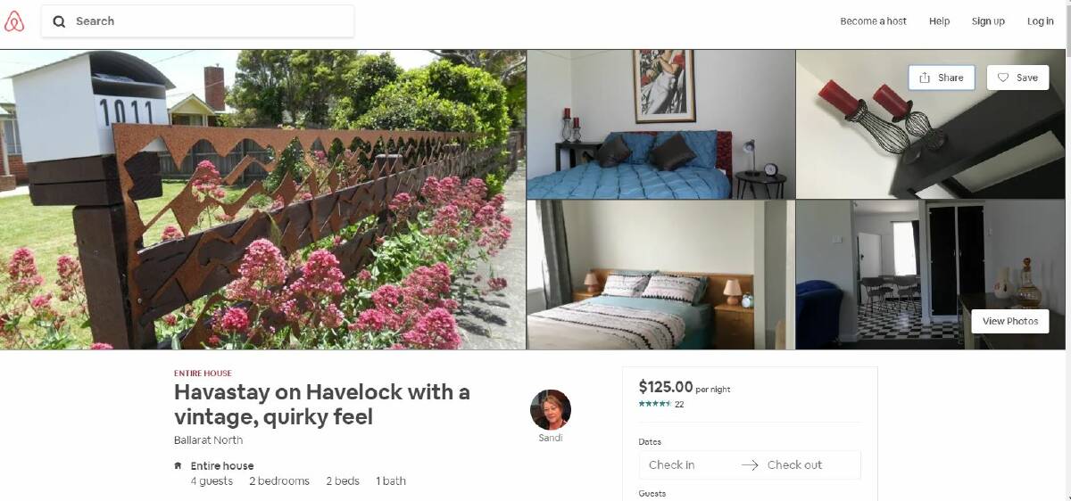 Sandi Murphy's property is listed on Airbnb. 