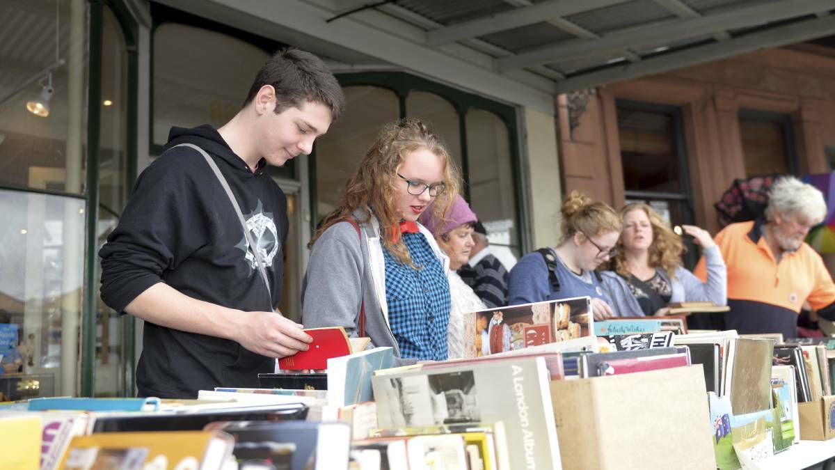 BOOKS GALORE: A past Clunes Booktown Festival. Picture: Dylan Burns 
