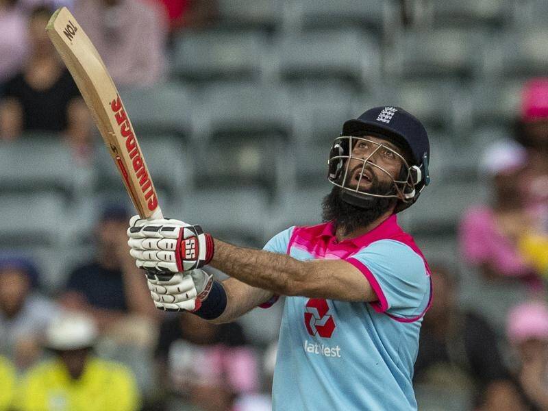England's Moeen Ali helped seal a draw in their one-day international series with South Africa.