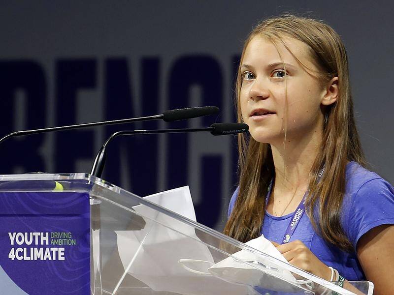 Leaders "are clearly not listening to us" on climate change, Greta Thunberg says.