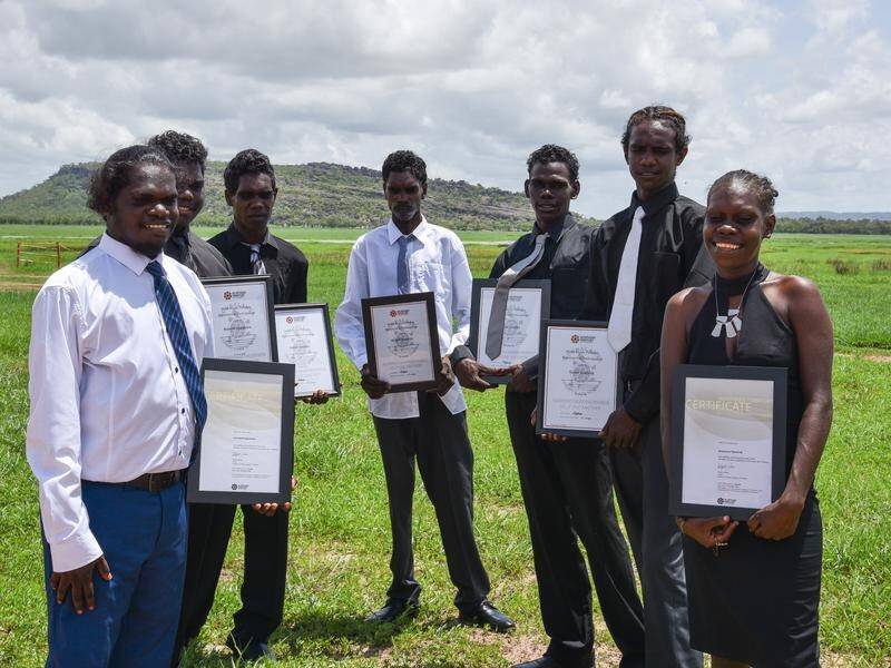 Teens who overcome the odds to complete year 12 at Gunbalanya in the NT are treated like heroes.