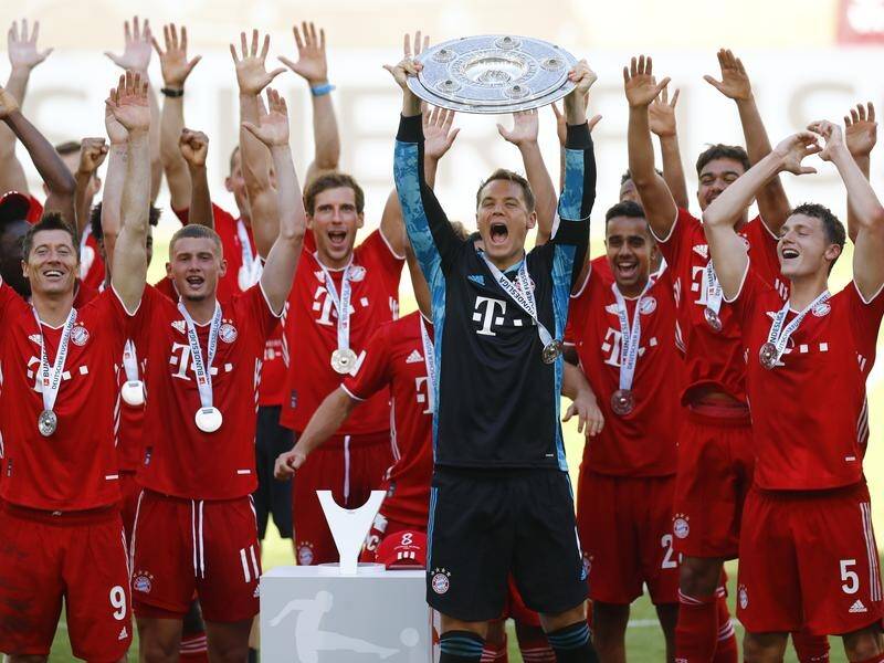 Bayern Munich won an unprecedented eighth Bundesliga title in a row in late June.