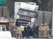 Four police officers died in the truck crash tragedy in Melbourne in 2020. (Scott Barbour/AAP PHOTOS)