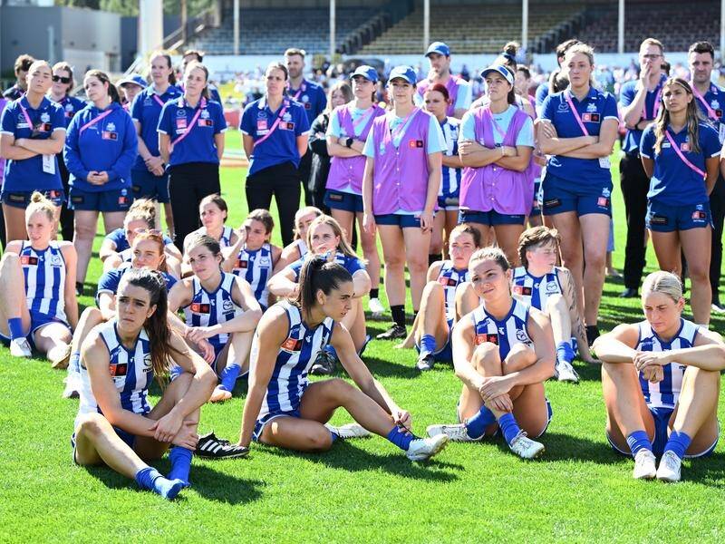 North Melbourne have been urged to take heart from the beaten grand finalists' notebook for 2024. (Joel Carrett/AAP PHOTOS)