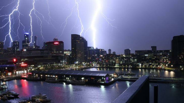 After a warm weekend, thunderstorms are expected to strike Melbourne on Sunday. Photo: Ian Ranson