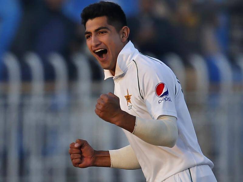 Pakistan paceman Naseem Shah has become the youngest-ever player to take a Test hat-trick.