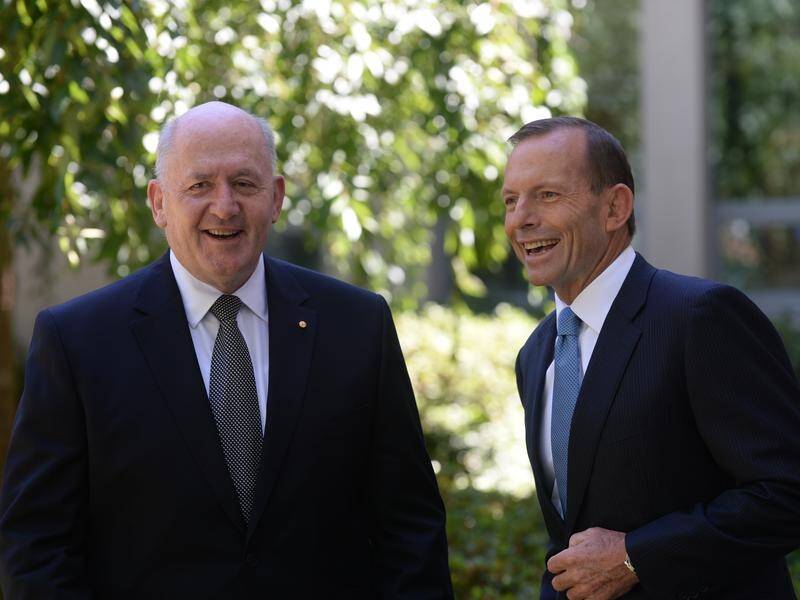 Former governor-general Peter Cosgrove was knighted by then-prime minister Tony Abbott.