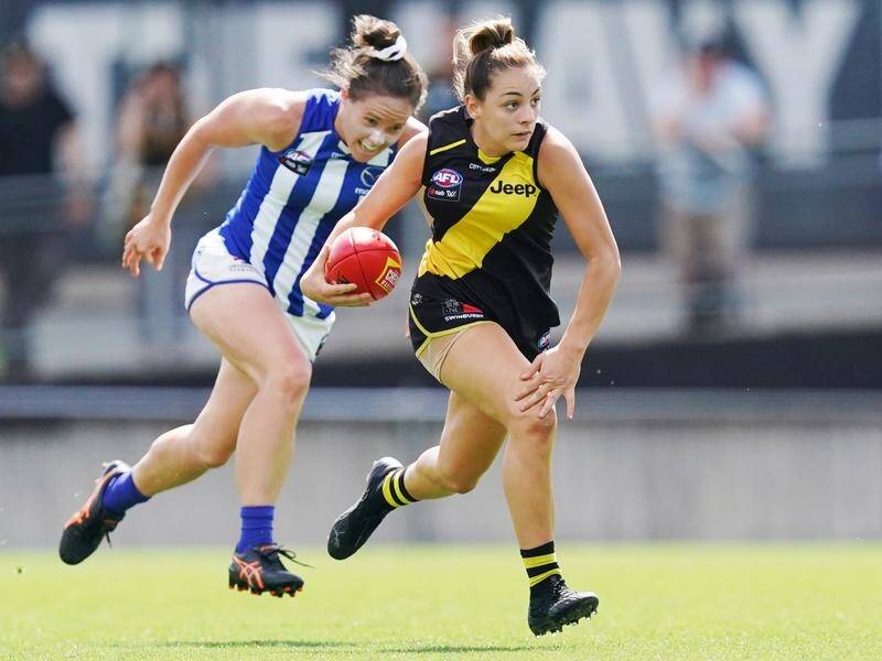 Monique Conti was the standout performer for Richmond in their maiden AFLW campaign.