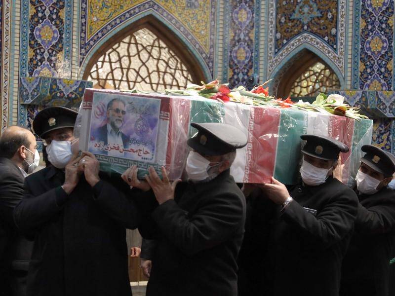 Iran has held a funeral for its slain nuclear scientist Mohsen Fakhrizadeh in the city of Mashhad.