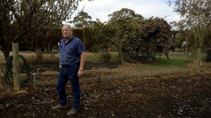Buninyong CFA Group officer Steve Hodgetts at his Durham Lead property. Photo: Penny Stephens