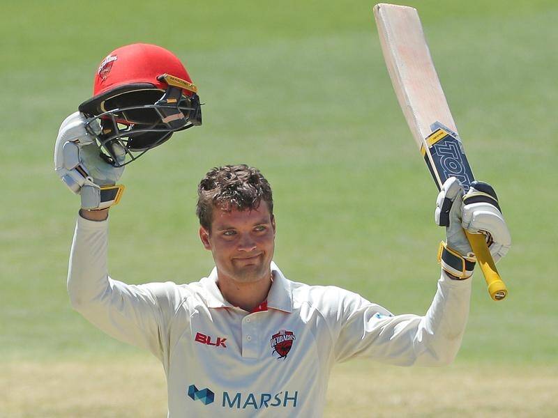 South Australia's Alex Carey was dismissed for 143 on day three of the Shield clash with WA.