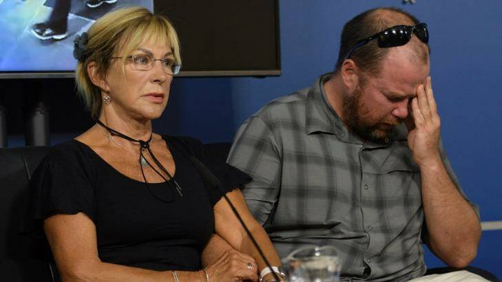 David's mother Carol Cloke and brother Simon Dick made a heartfelt appeal for information on Tuesday. Photo: Vince Caligiuri