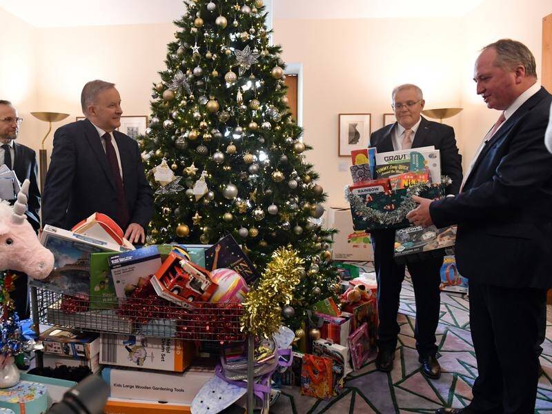 Federal political leaders have come together to launch the Salvation Army's Wishing Tree appeal.