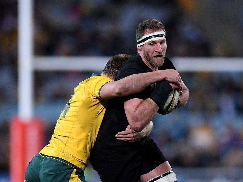 Skipper Kieran Read (right) was outstanding on his return for the All Blacks against the Wallabies.