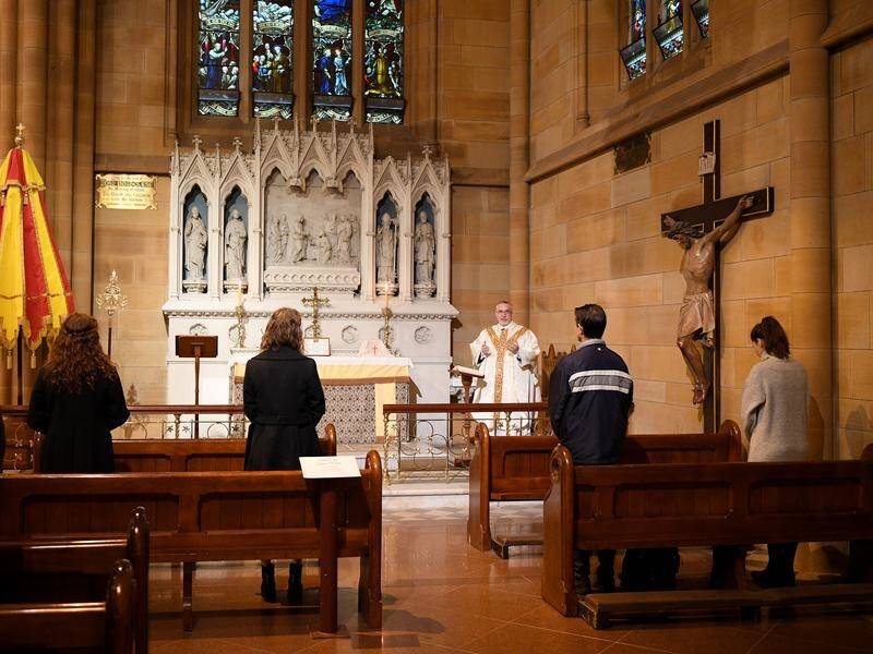 Sydney's Catholic church wants more than 10 worshippers at a time to be allowed to attend services.