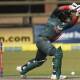 Bangladesh batsman Anamul Haque on the attack in the victory against Zimbabwe. (AP PHOTO)