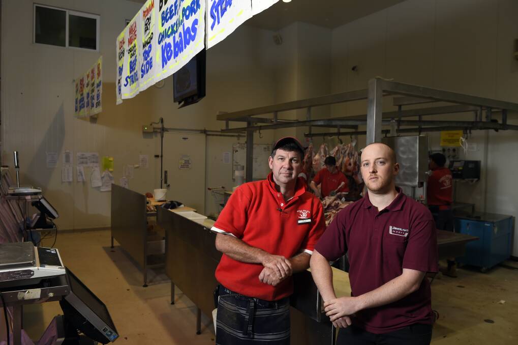 Market access: Mega Meats general manager Paul Parker and Sinclair Meats HR manager Matthew Fontana want to educate the public about what Halal meat involves. PICTURE: JUSTIN WHITELOCK