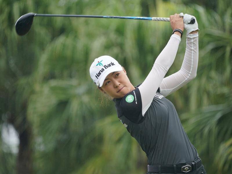 Australian No.1 Minjee Lee is in top spot midway through the second round of the women's Vic Open.