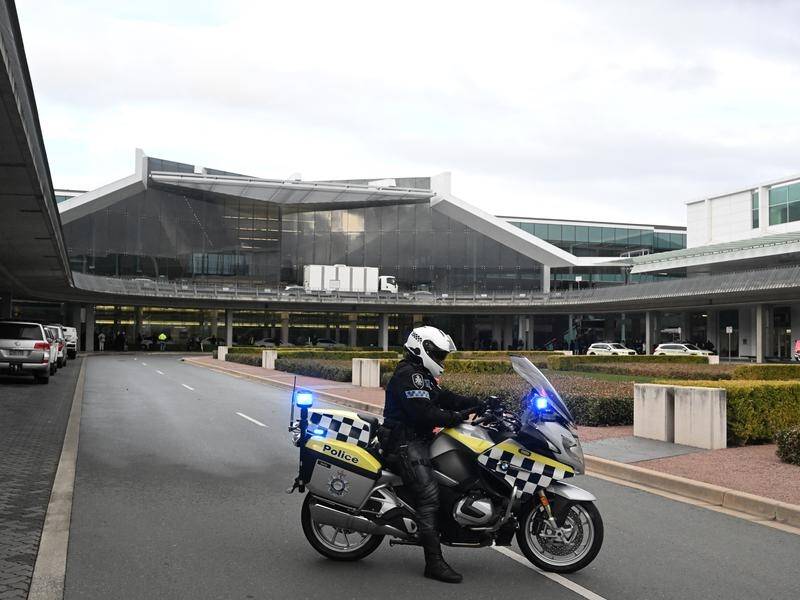 A man has been charged over a shooting incident at Canberra airport at the weekend. (Mick Tsikas/AAP PHOTOS)