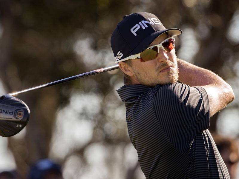 Austin Cook (pictured) and Talor Gooch have taken a one shot first-round lead at the Houston Open.
