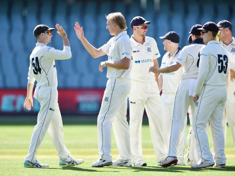 Will Sutherland led Victoria's charge to an outright Sheffield Shield win over the Redbacks.