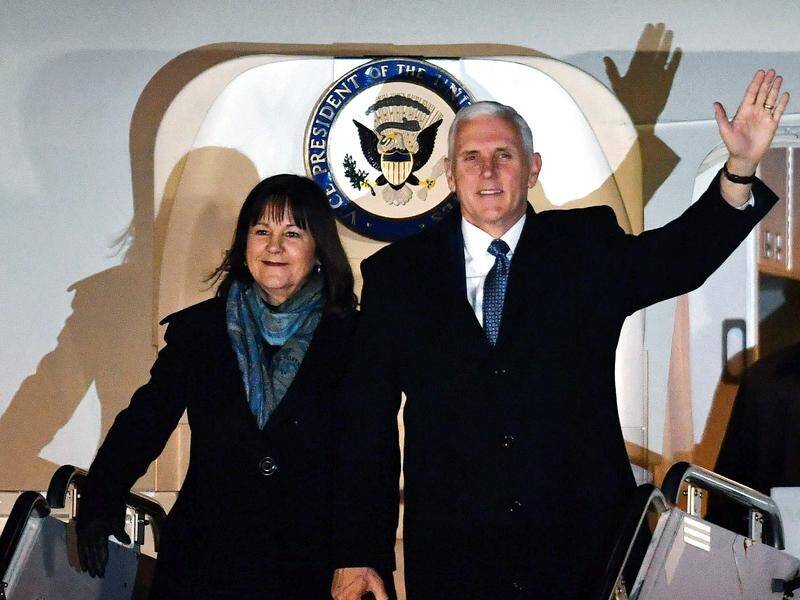 US Vice President Mike Pence has arrived in Japan to meet with PM Shinzo Abe.
