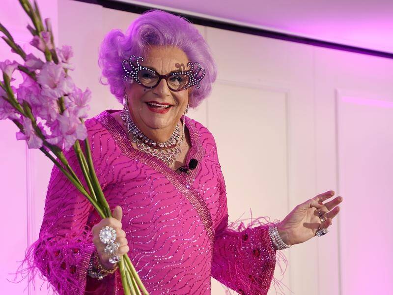 The late Barry Humphries will likely be best remembered for his alter ego Dame Edna Everage. (Bianca De Marchi/AAP PHOTOS)