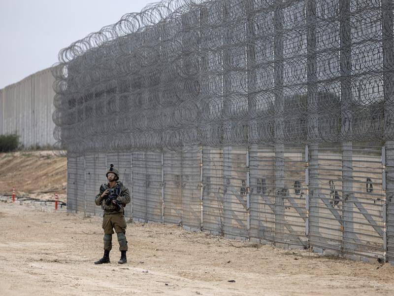 Israeli officials say an underground barrier along the border with Gaza has been completed.